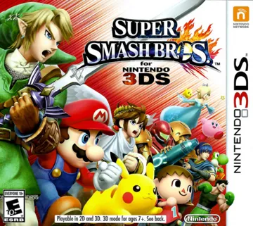 Super Smash Bros. for Nintendo 3DS (v01)(USA)(M3) box cover front